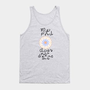 My FND does not define me flower design Tank Top